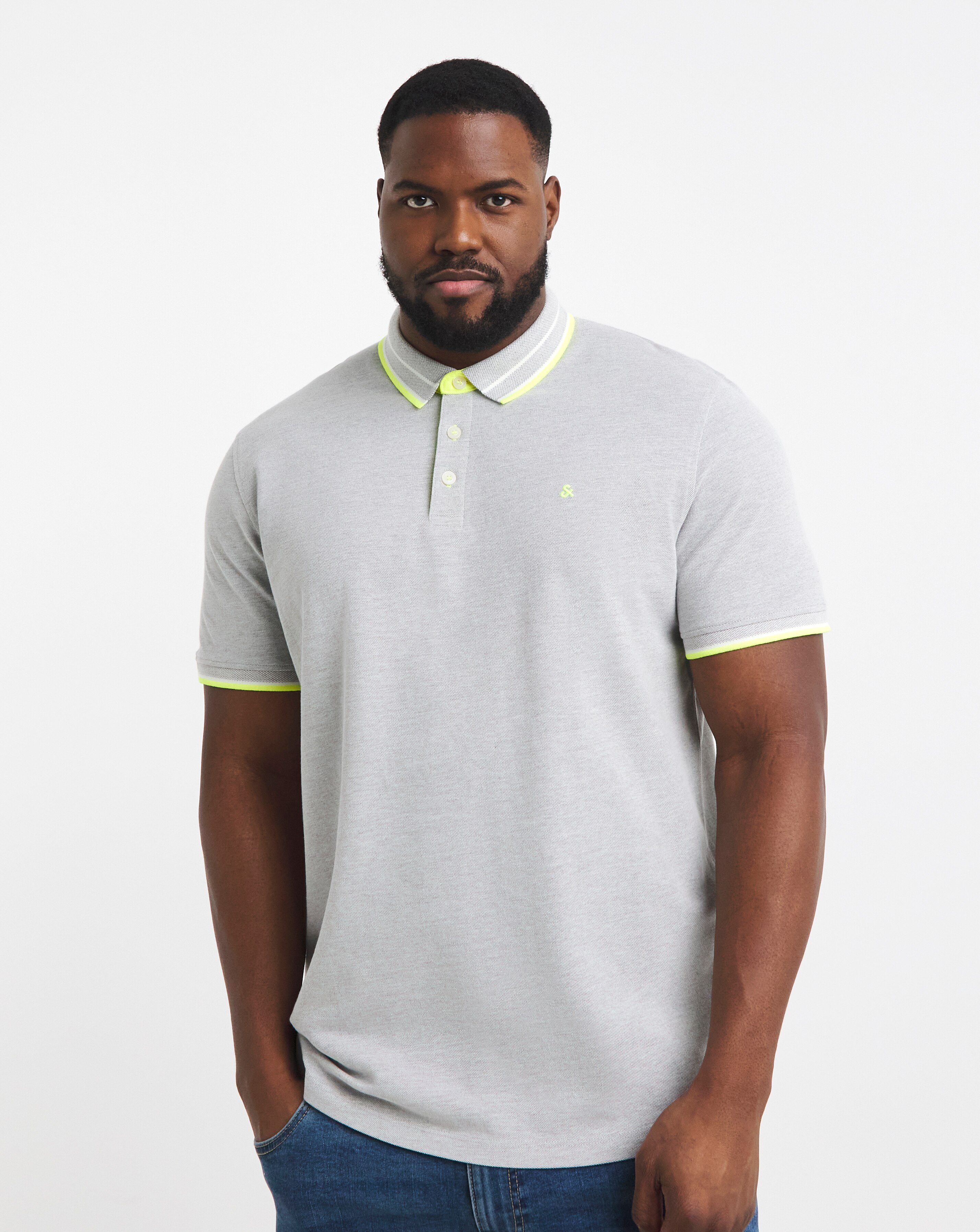 Jack & Jones Premium Paulos Polo - Grey