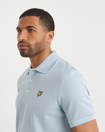 Lyle & Scott Short Sleeve Textured Polo - Riviera