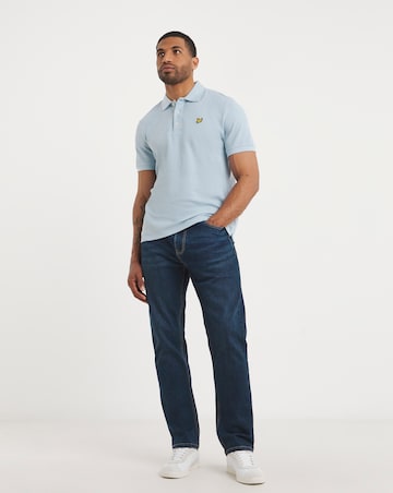 Lyle & Scott Short Sleeve Textured Polo - Riviera
