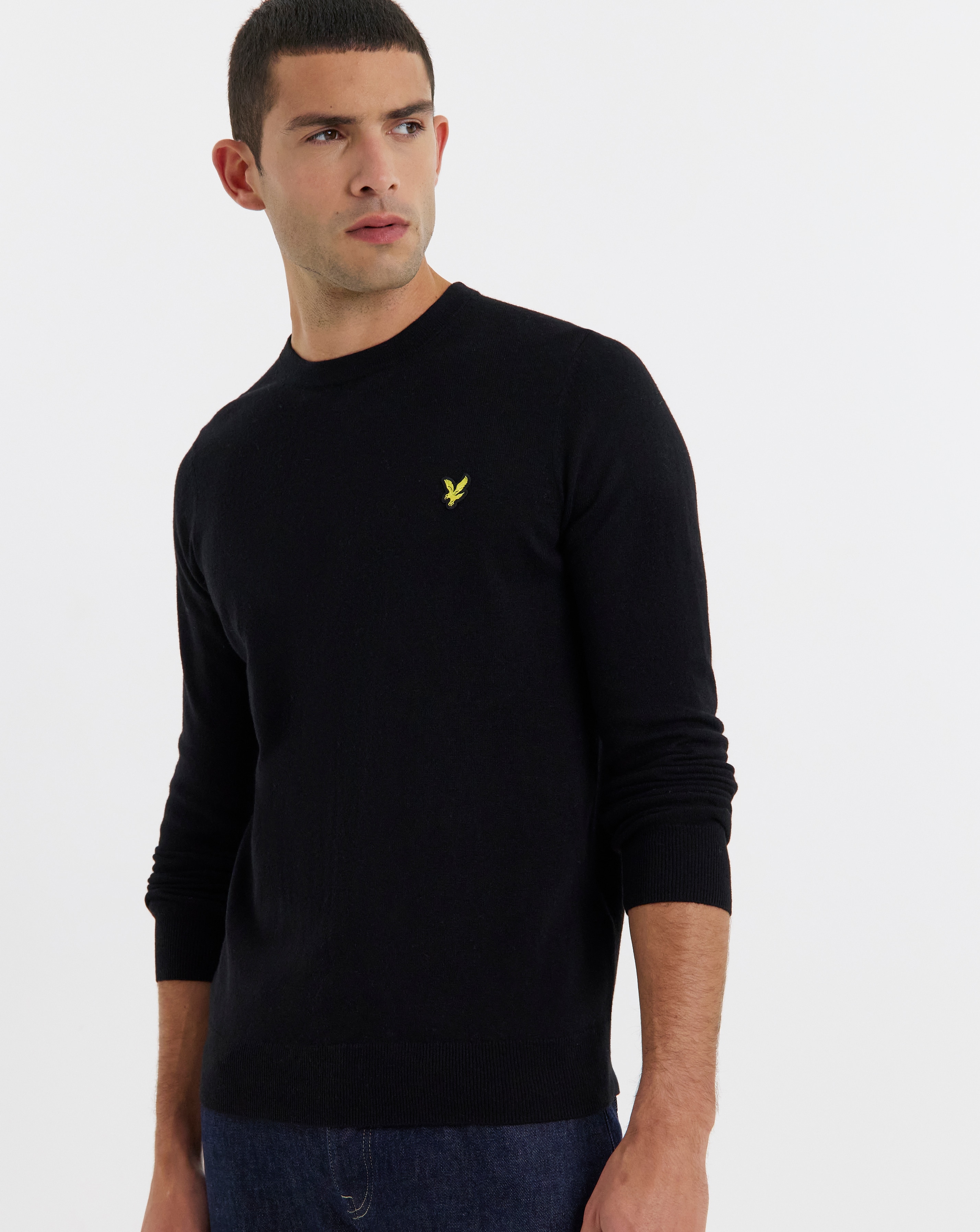 Lyle & Scott Crew Neck Jumper - Black