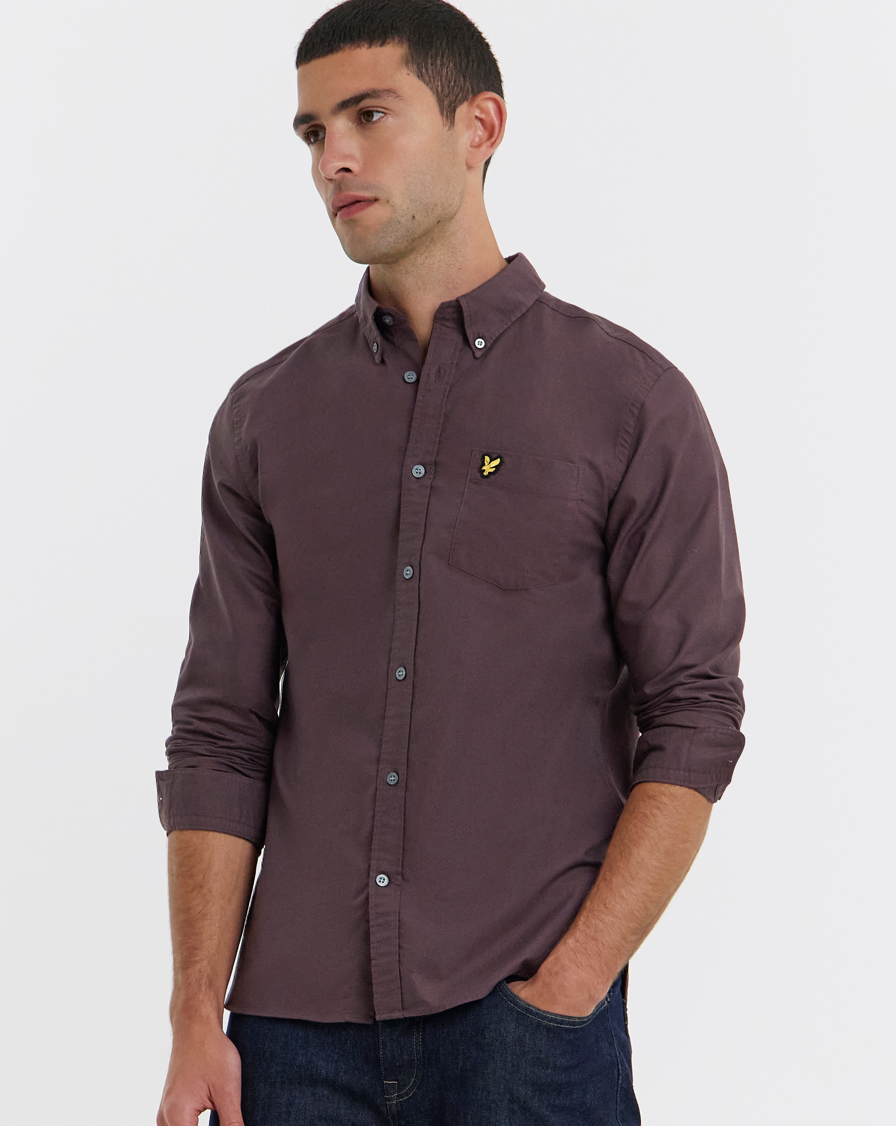 Lyle & Scott Oxford Shirt - Espresso