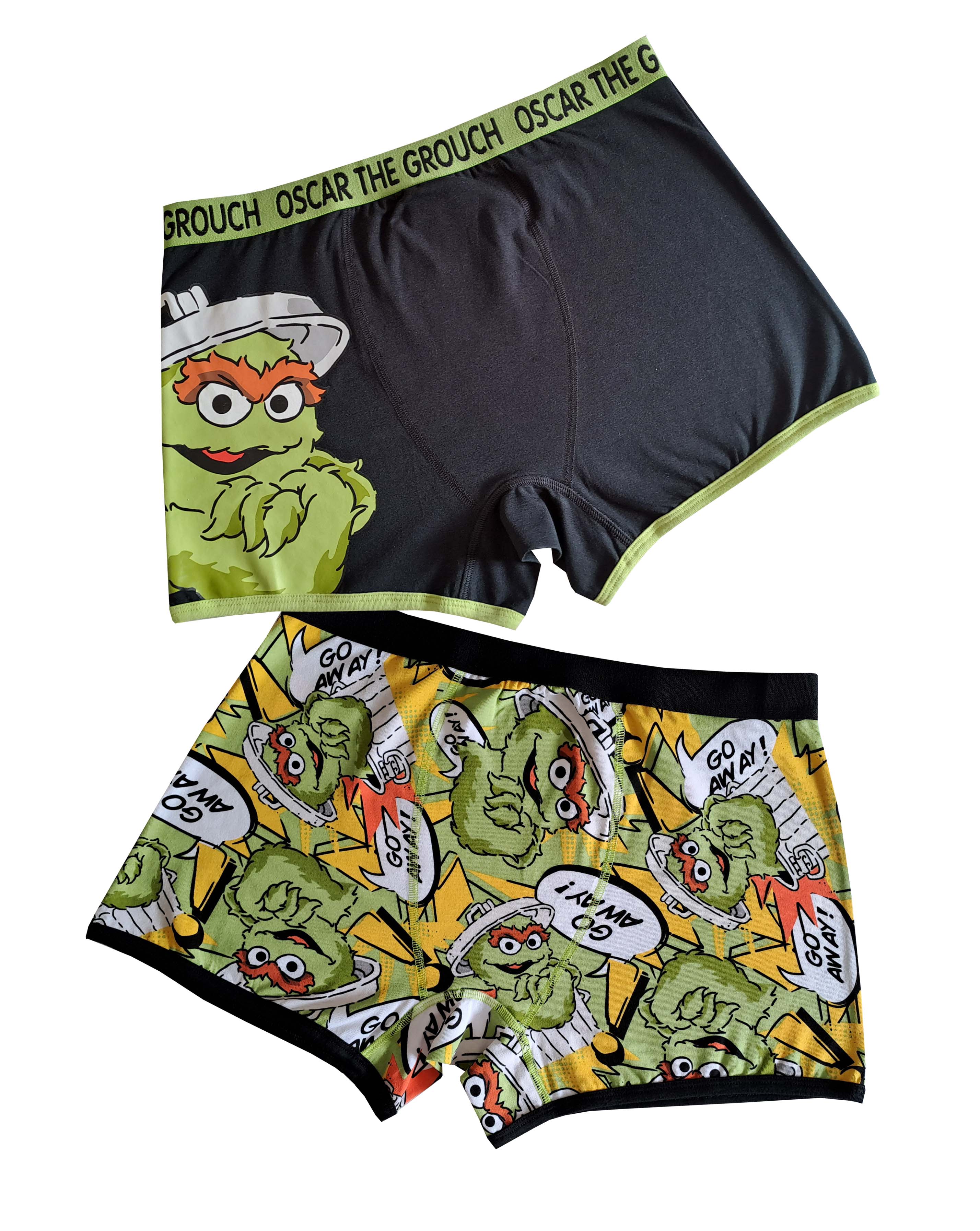 New In - Mens 2pk Oscar The Grouch Boxer