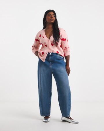 Heart Jacquard Cardigan