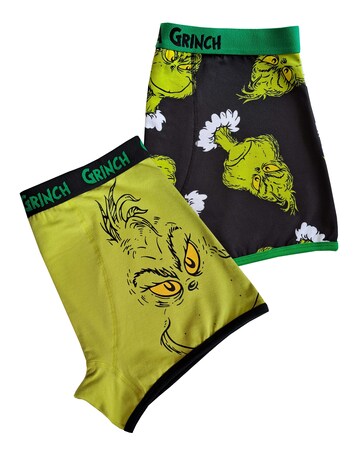 Mens 2pk The Grinch Boxer Shorts