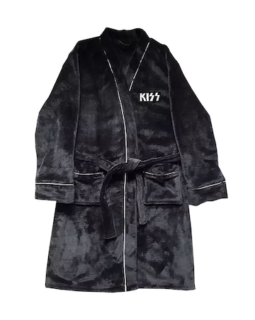 Mens Kiss Fleece Dressing Gown