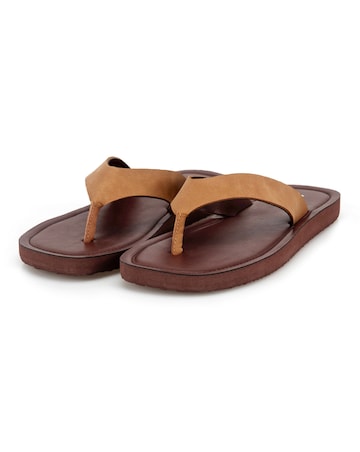 totes Ladies Square Toe Faux Suede Flip Flop