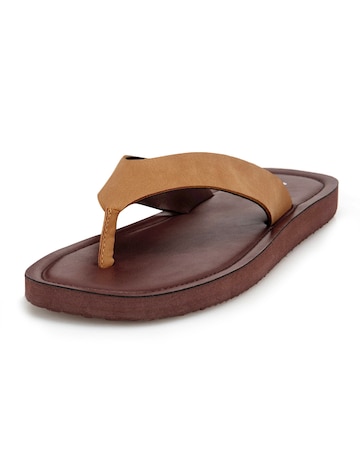 totes Ladies Square Toe Faux Suede Flip Flop
