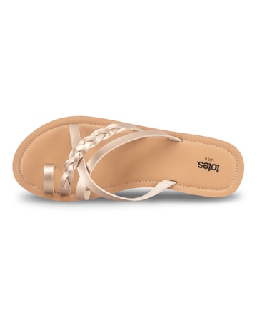 totes Ladies Toe Post Strappy Sandal