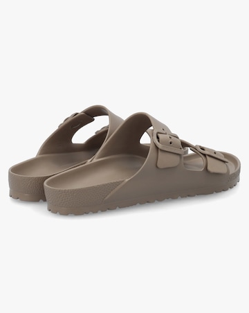 Birkenstock Arizona EVA Gray Taupe Two Bar Mules Narrow Width
