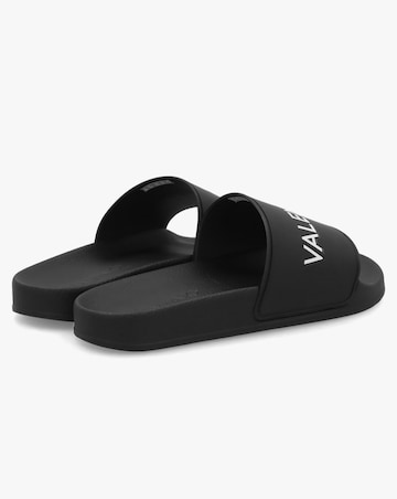 Valentino Bags Giada Black Logo Sliders Standard Fit