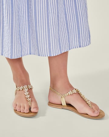 Accessorize Flower Embellished Sandals