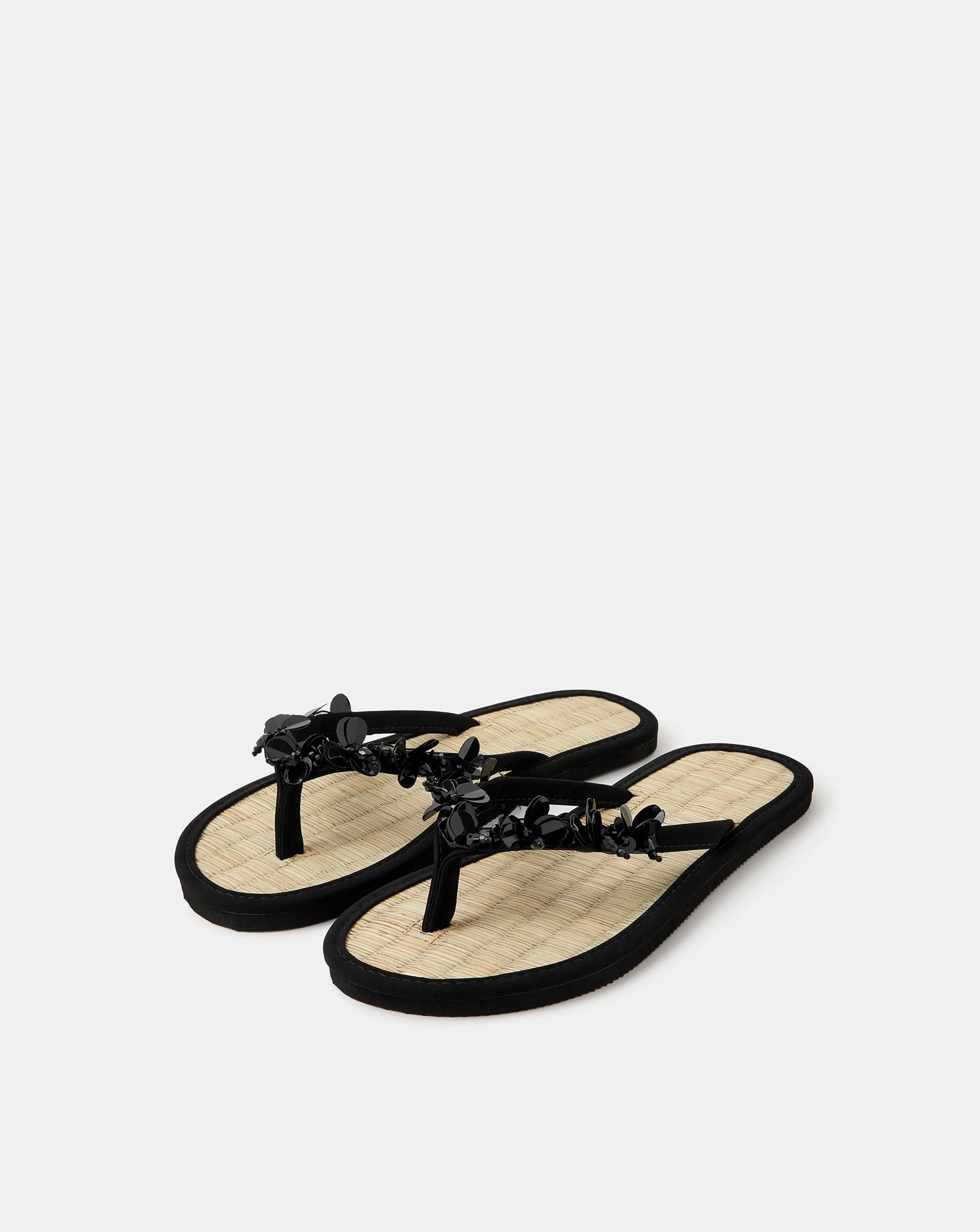 New In - Accessorize Embellished Flip Flops