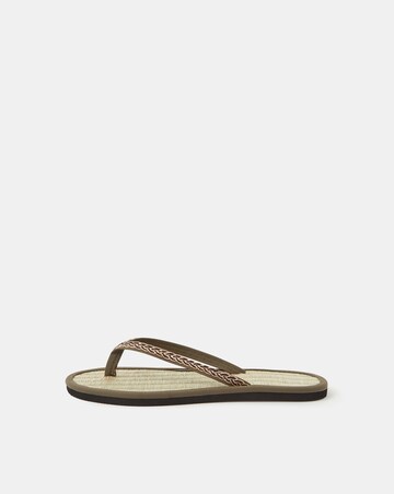 Accessorize Braided Strap Flip Flops