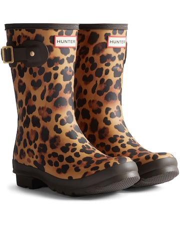 Hunter Original Short Leopard Boot