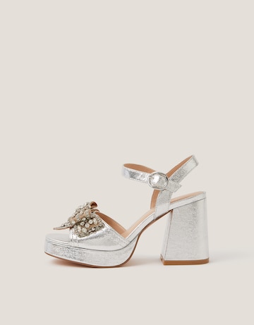 Monsoon Arla Jewel Bow Platform Heels