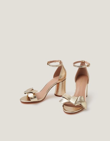Monsoon Emer Bow Metallic Heels