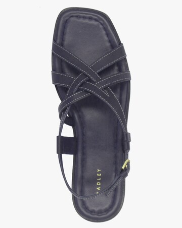 Radley Calvert Way Naval Leather Artisan Sandals Standard Fit