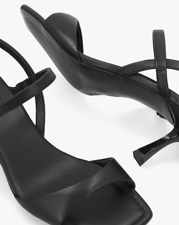 Radley Meadow Road Black Leather Heeled Sandals Standard Fit