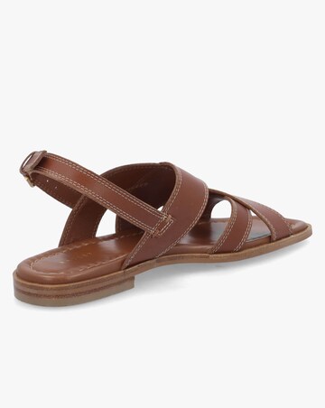 Radley The Evie Luxe Cognac Leather Artisan Sandals Standard Fit