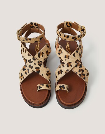 Monsoon Ivy Leopard Print Sandals