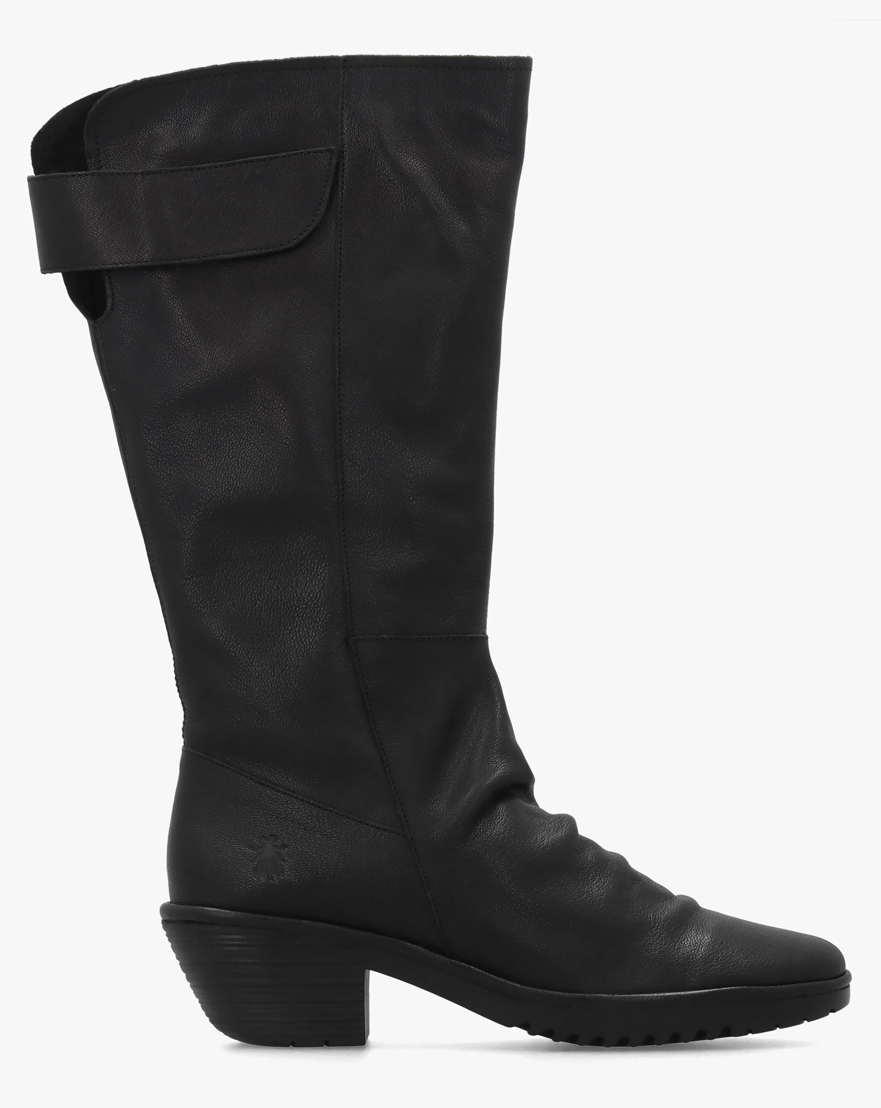 New In - Fly London Waki Black Leather Knee Boots