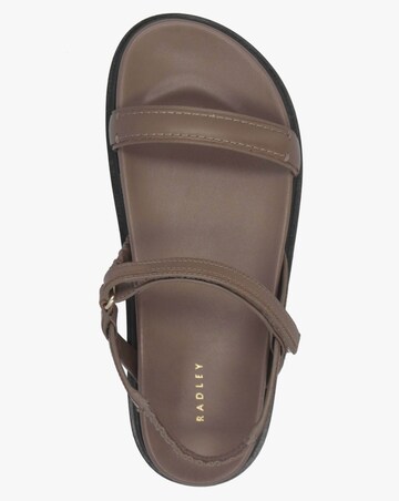 Radley Broadway Market Acorn Leather Sandals Standard Fit