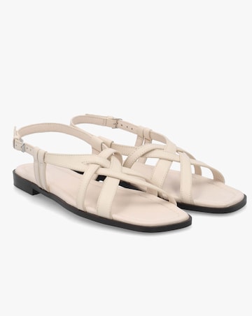 Radley Calvert Way Salt White Leather Artisan Sandals Standard Fit