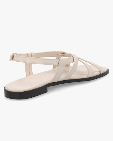 Radley Calvert Way Salt White Leather Artisan Sandals Standard Fit