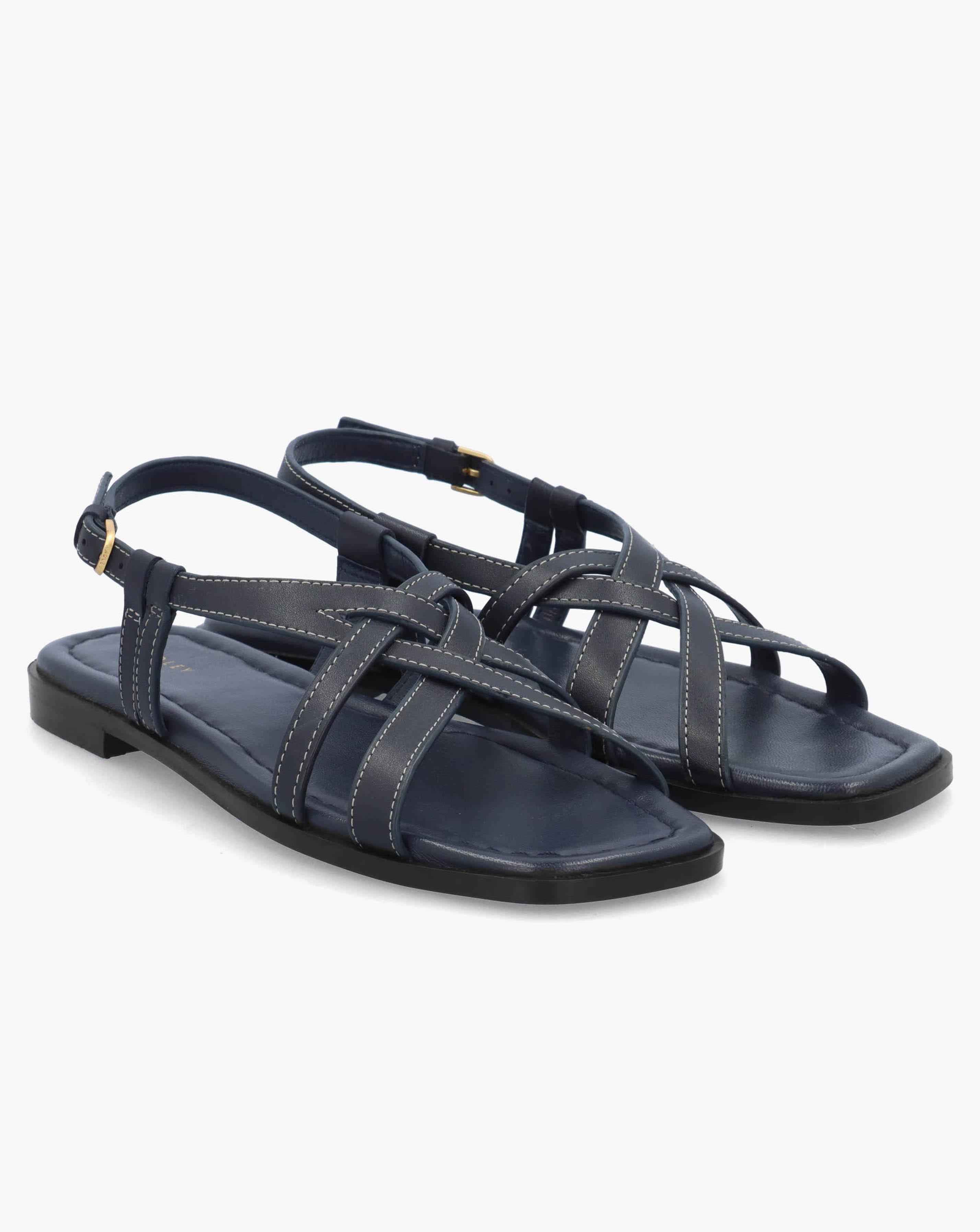 Radley Calvert Way Naval Leather Artisan Sandals Standard Fit | JD