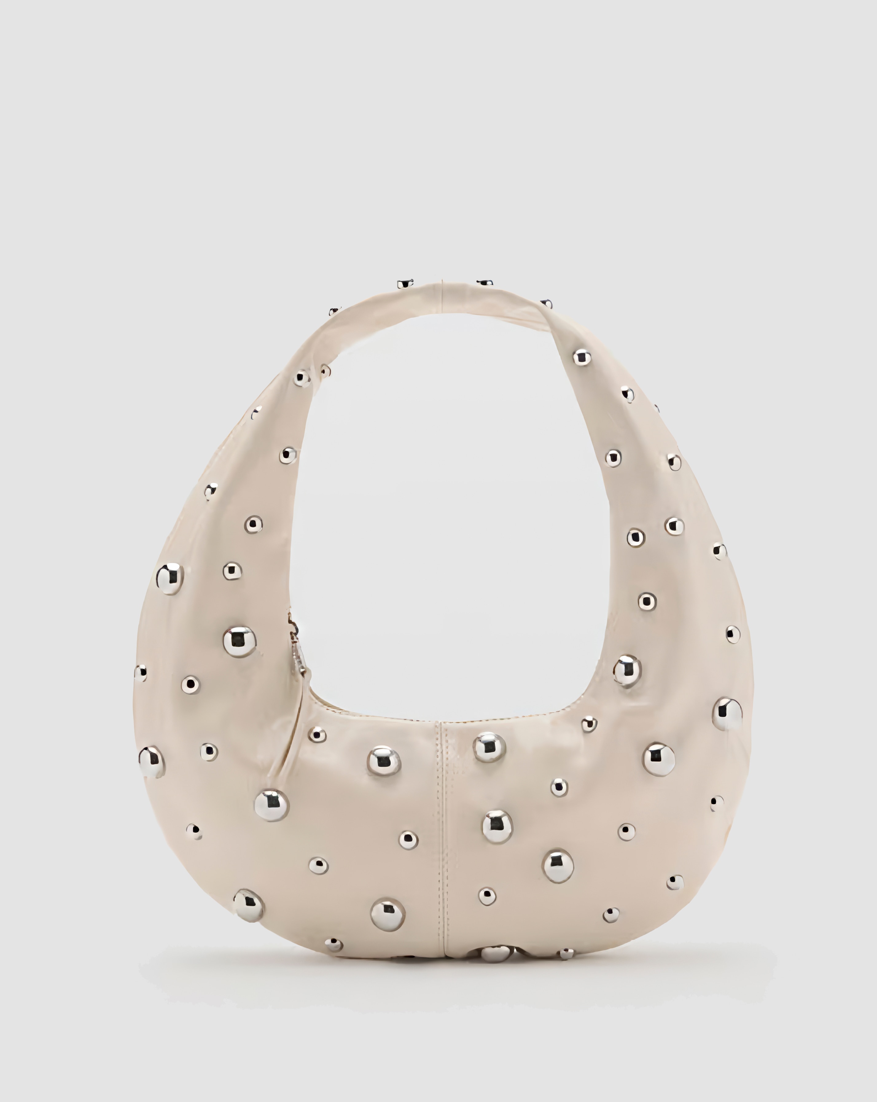 Mango Studded Saddle Shoulder Bag