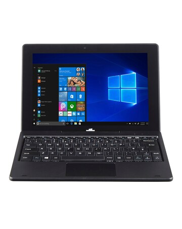 ENTITY Twin 10in 64GB Windows 10 2in1 Laptop Black