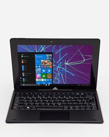 ENTITY Twin 10in 64GB Windows 10 2in1 Laptop Black