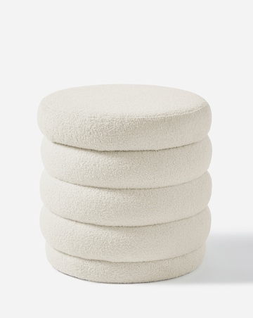 Esme Round Teddy Storage Ottoman