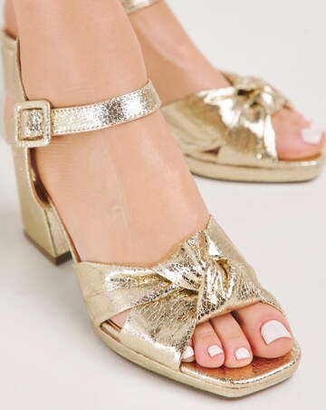 Missy Knotted Vamp Platform Sandal - Extra Wide Fit (EEE)