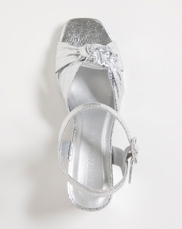 Missy Knotted Vamp Platform Sandal - Extra Wide Fit (EEE)