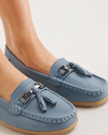 Samara Leather Loafers - Wide Fit (E)