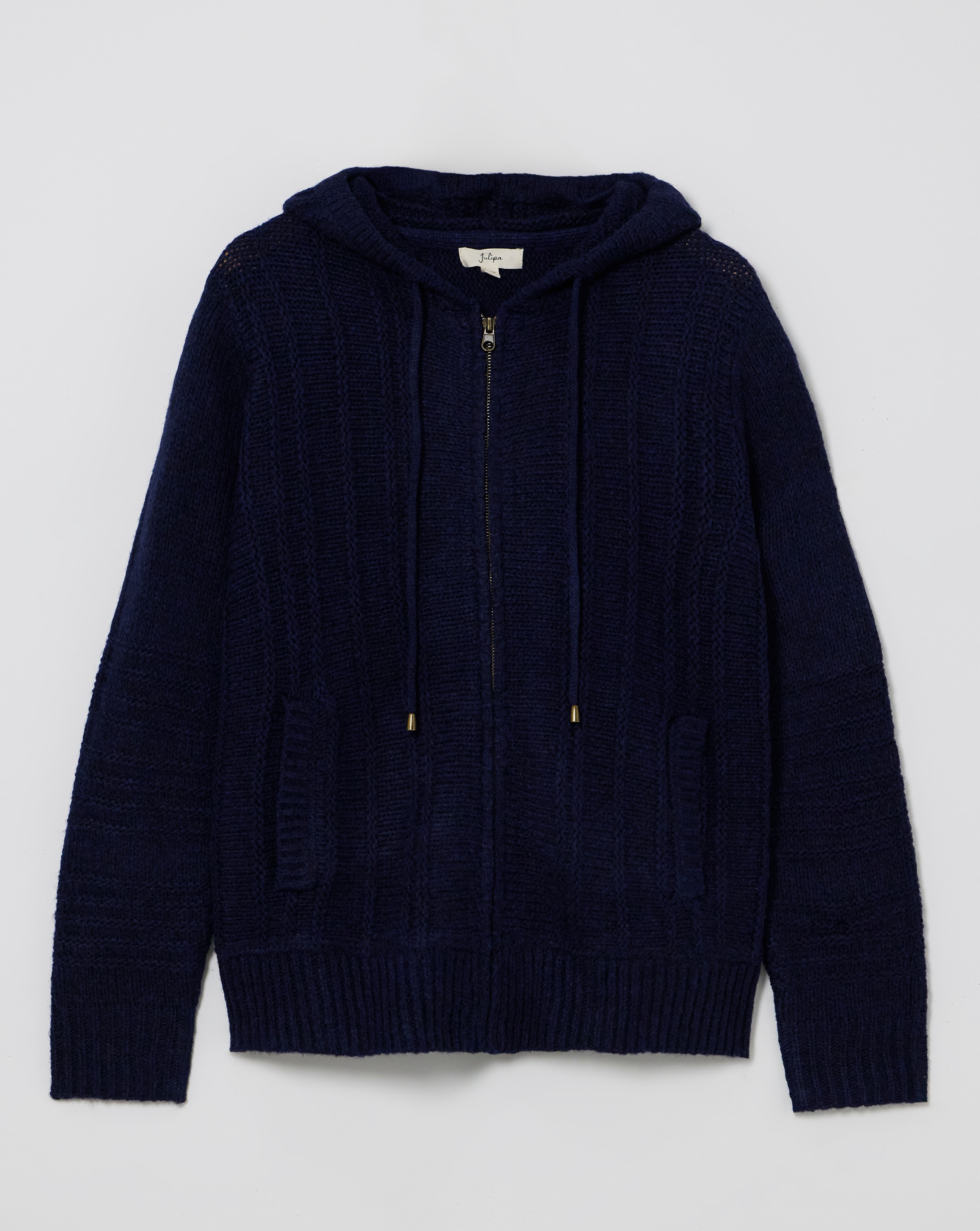Julipa Hooded Zip Up Cardigan