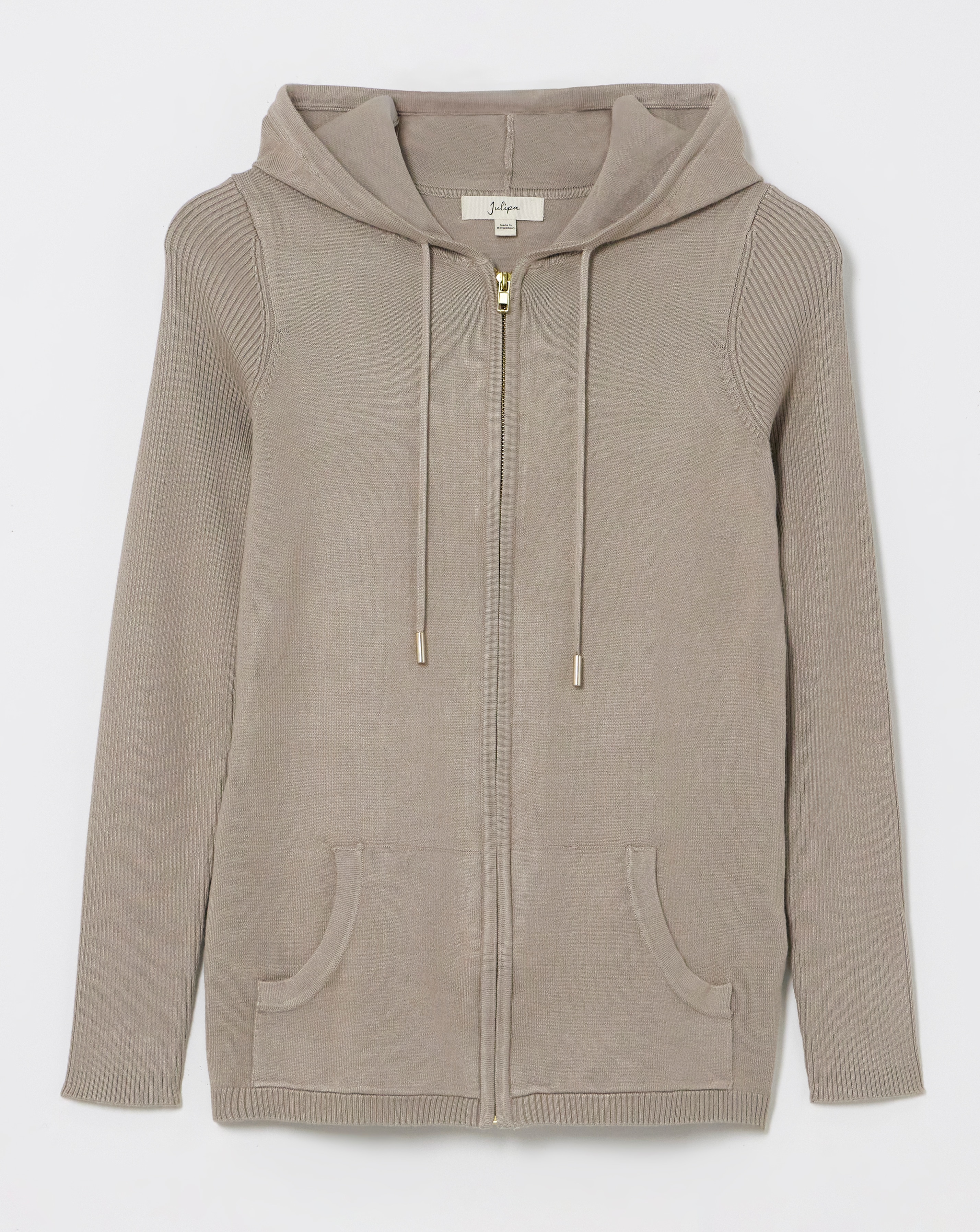 Julipa Zip Through Hooded Cardigan
