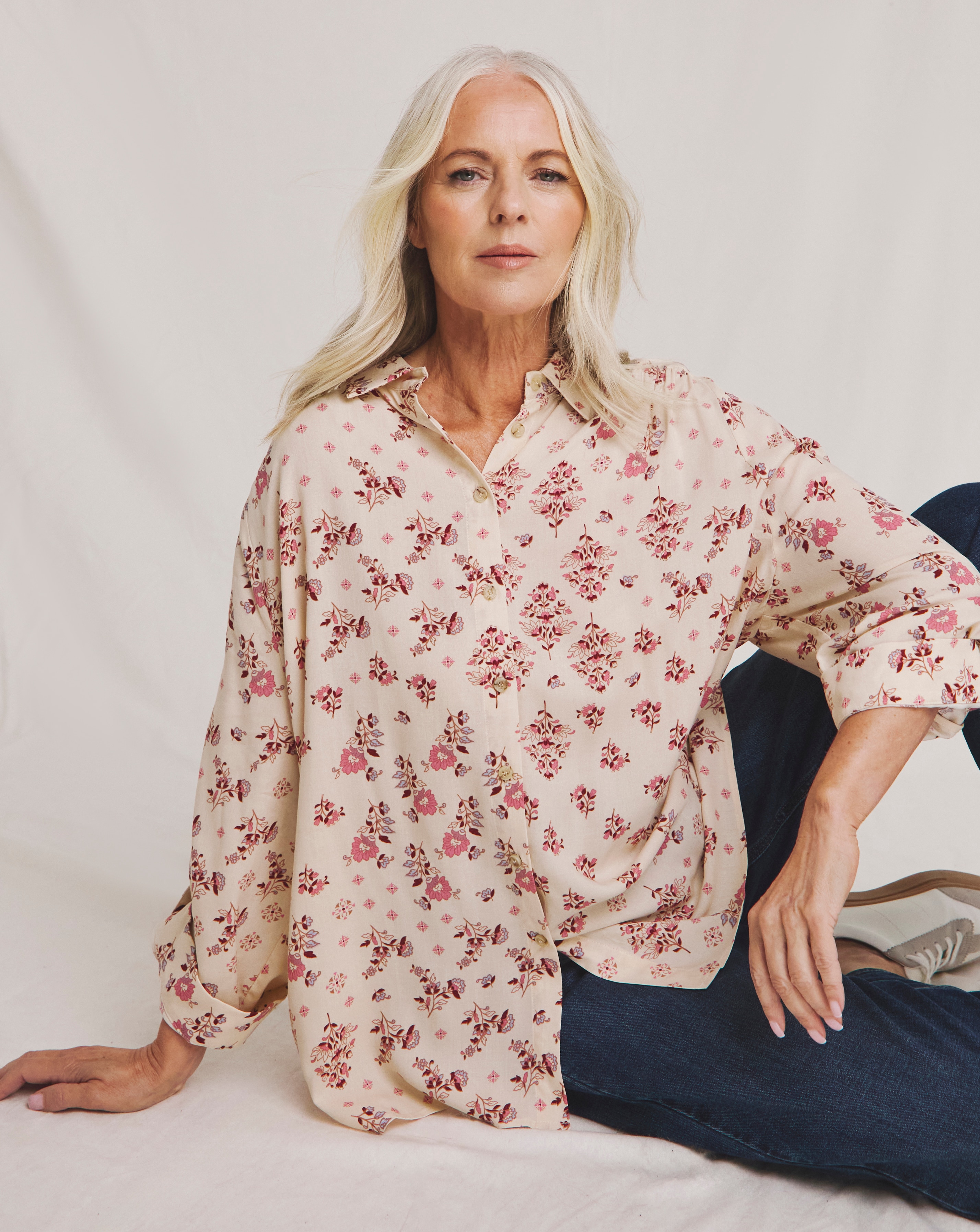 Julipa Longline Button Down Shirt