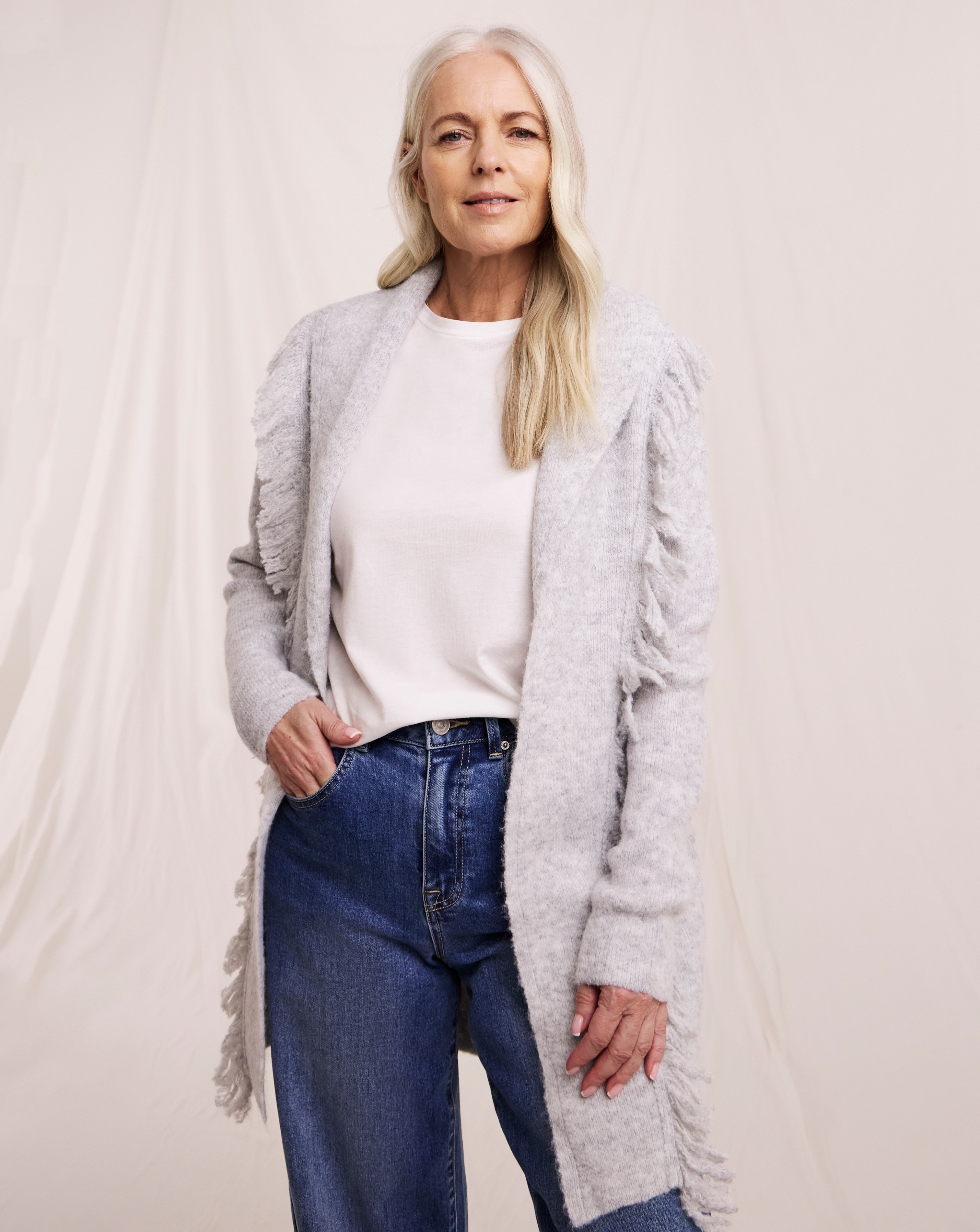 Julipa Fringe Coatigan