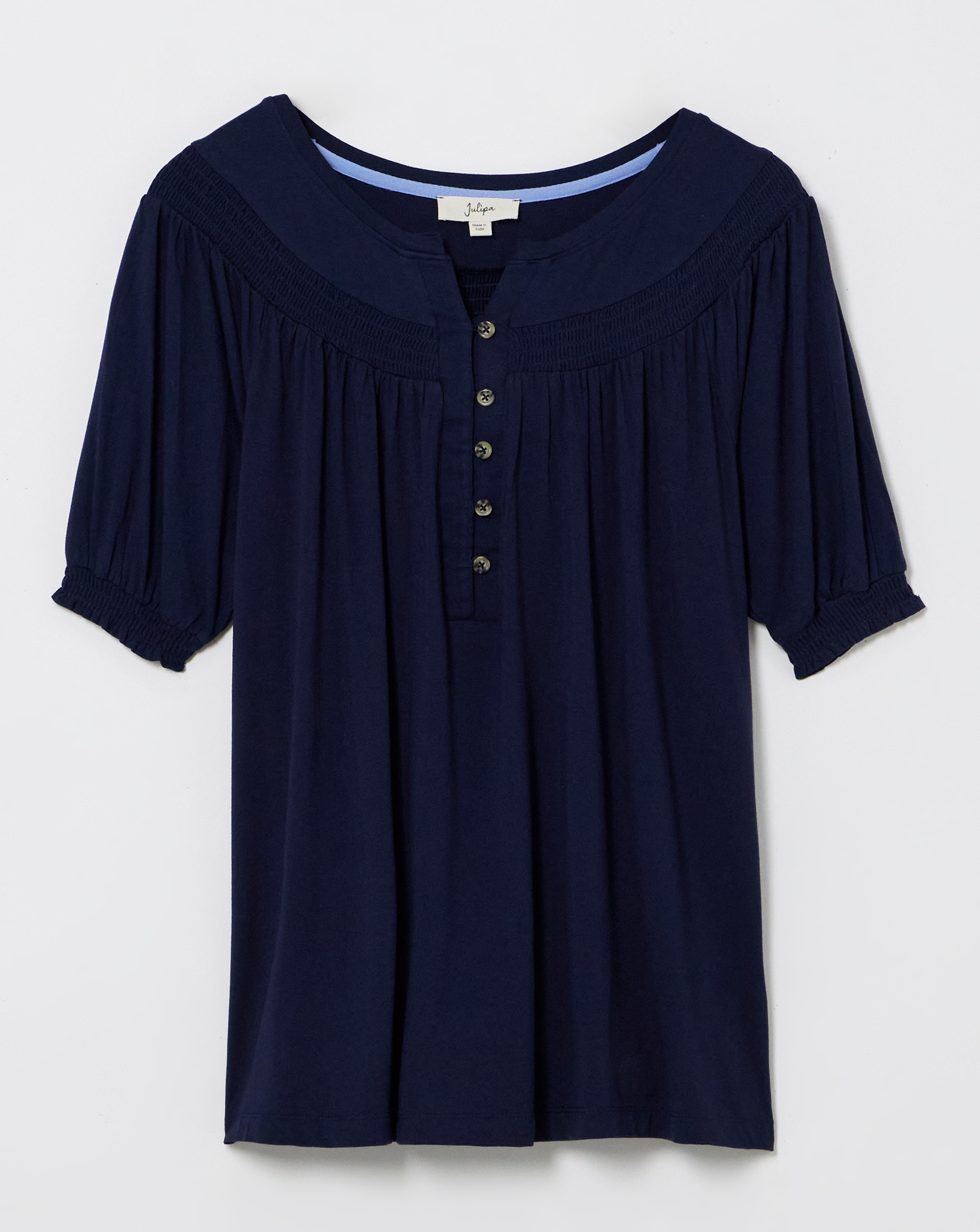 Julipa Shirred Neck Top