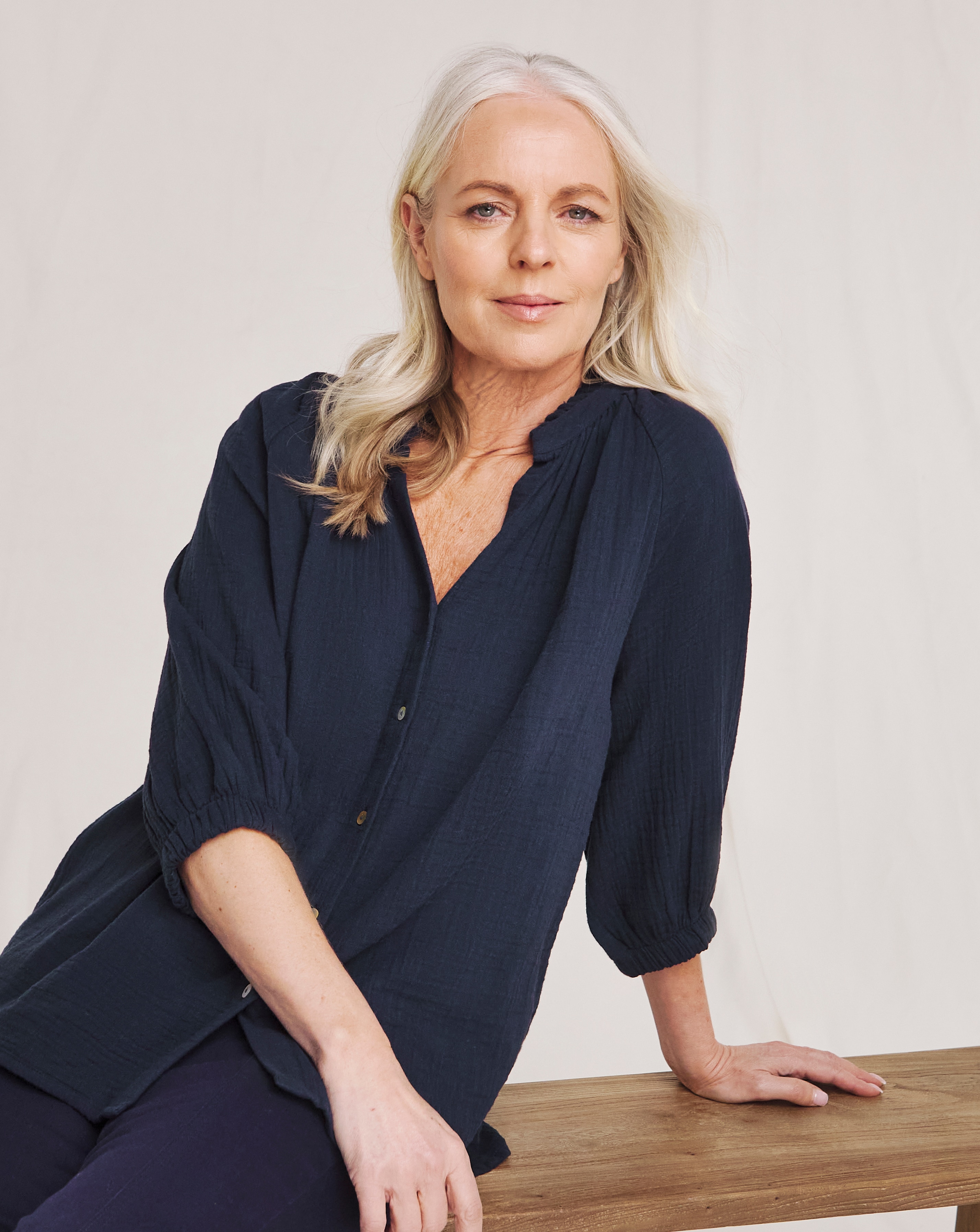 Julipa Pure Cotton Button Down Blouse