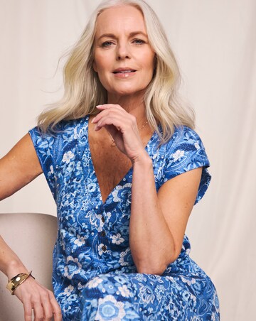 Julipa Pure Cotton Printed Midi Dress