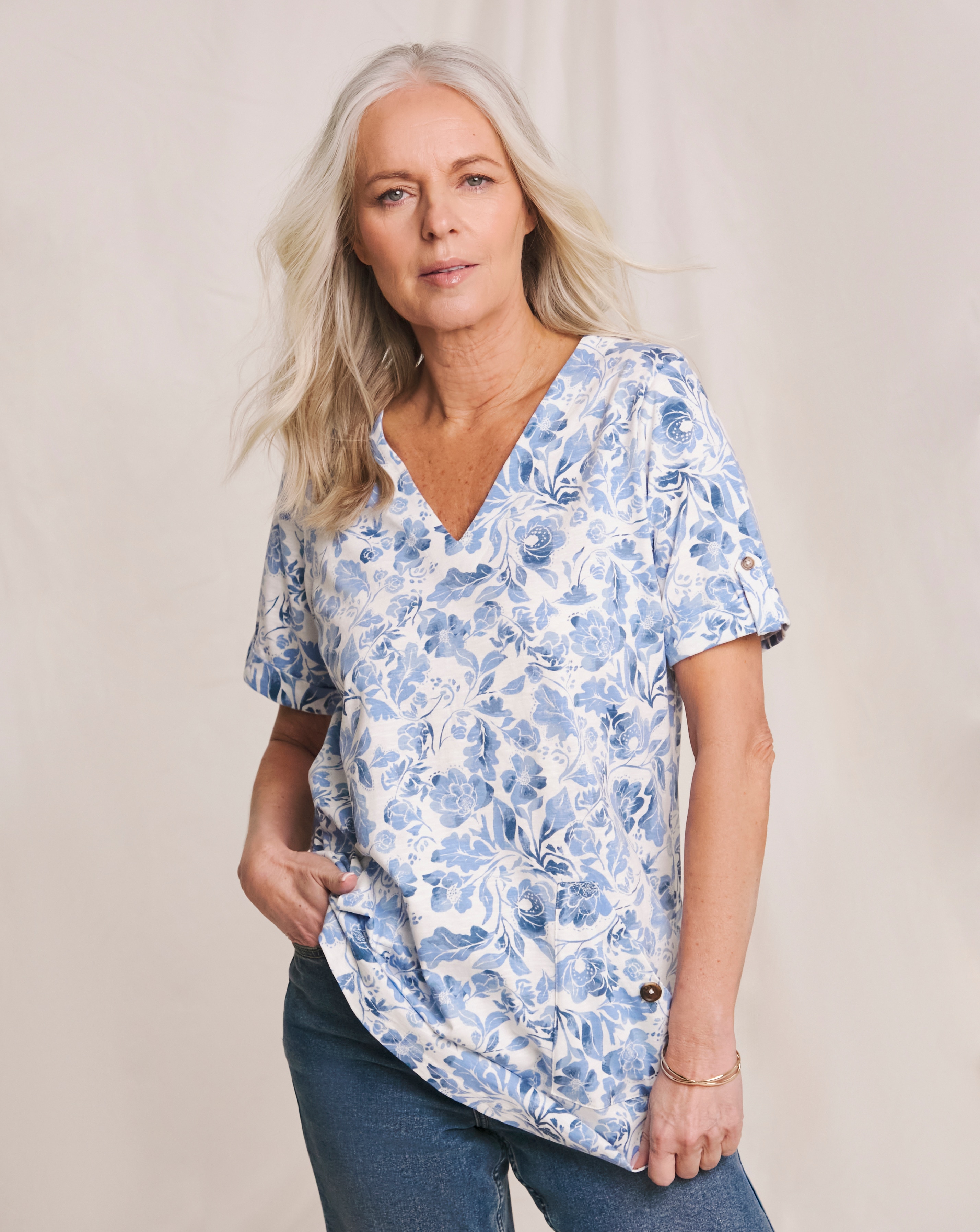Julipa Pure Cotton Pocket Tunic
