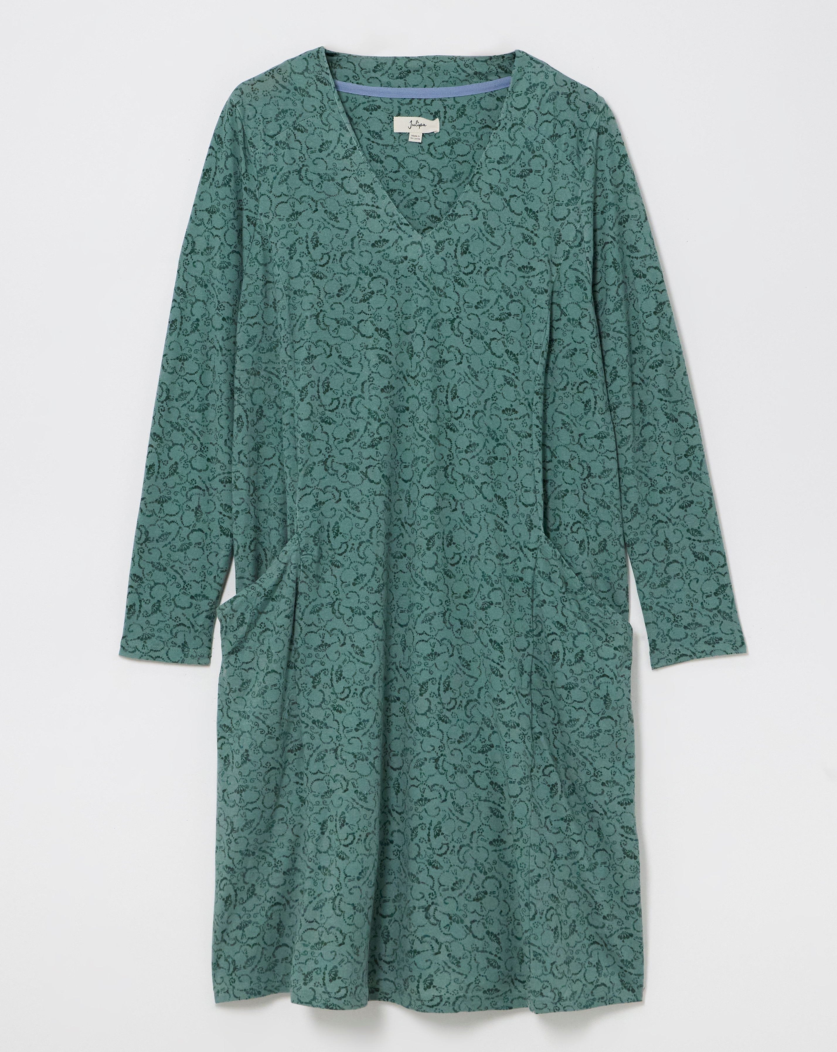 Julipa Printed Jersey Pocket Shift Dress