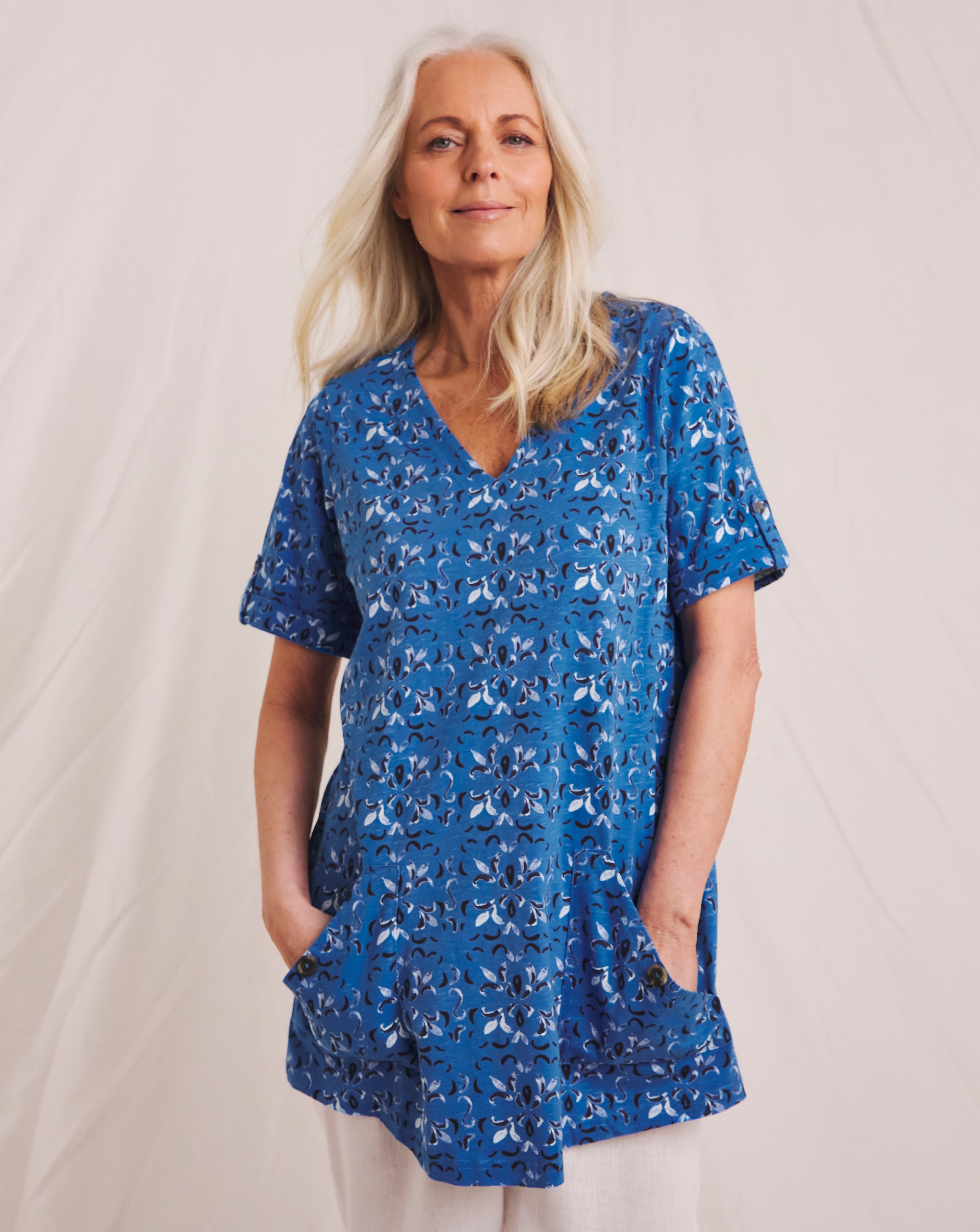 Julipa Pure Cotton Pocket Tunic