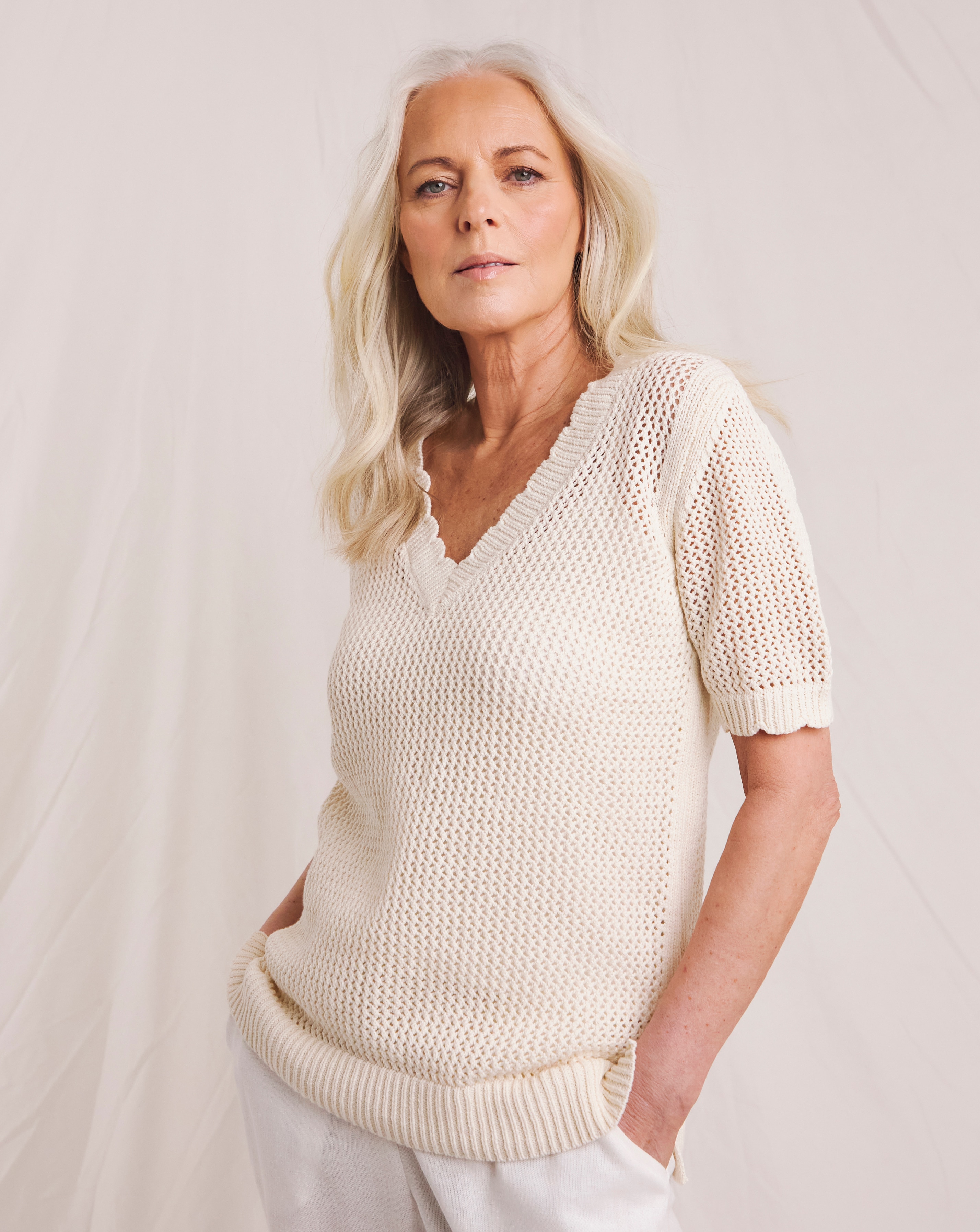 Julipa Crochet Pure Cotton Jumper