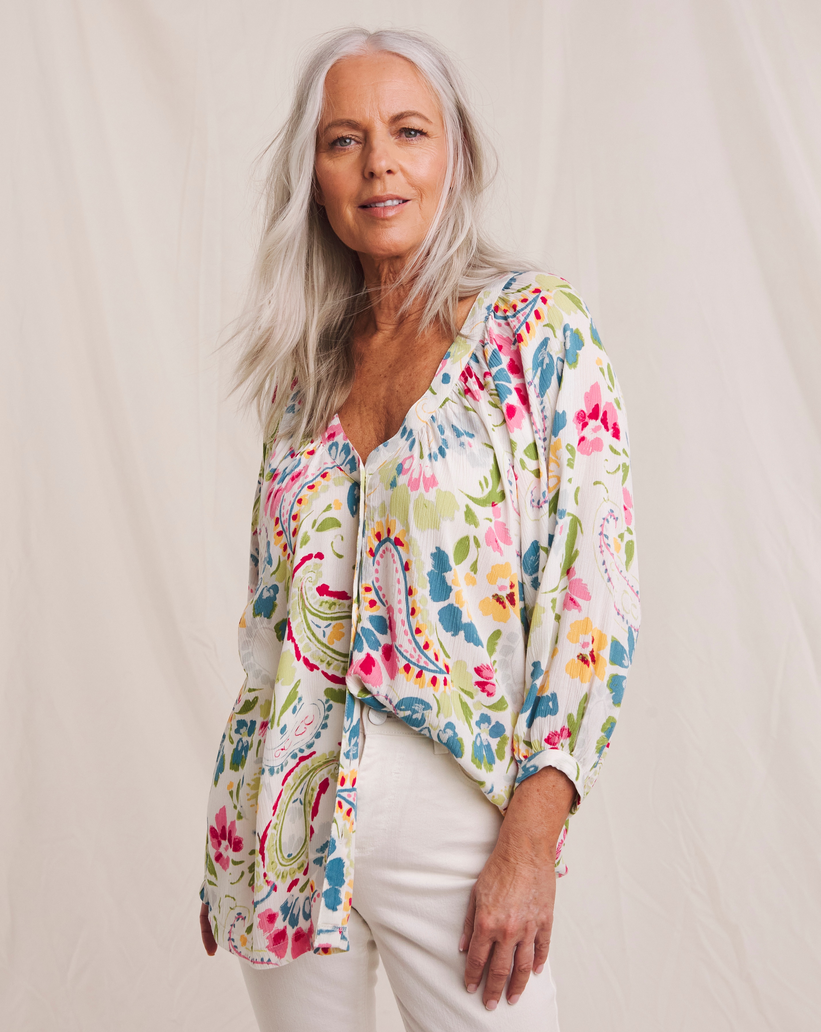 Julipa Textured Crinkle Blouse