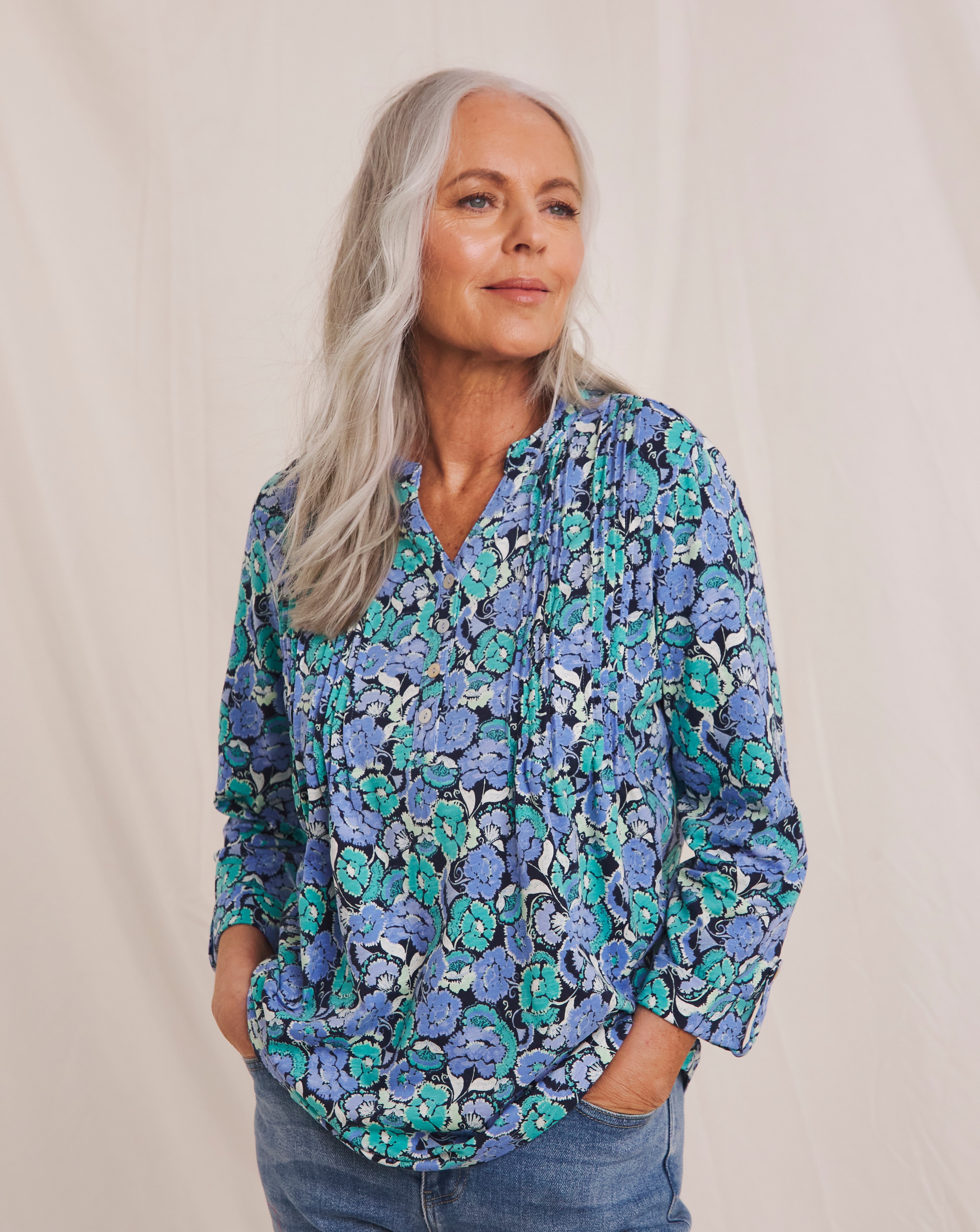 Julipa Pure Cotton Pintuck Top