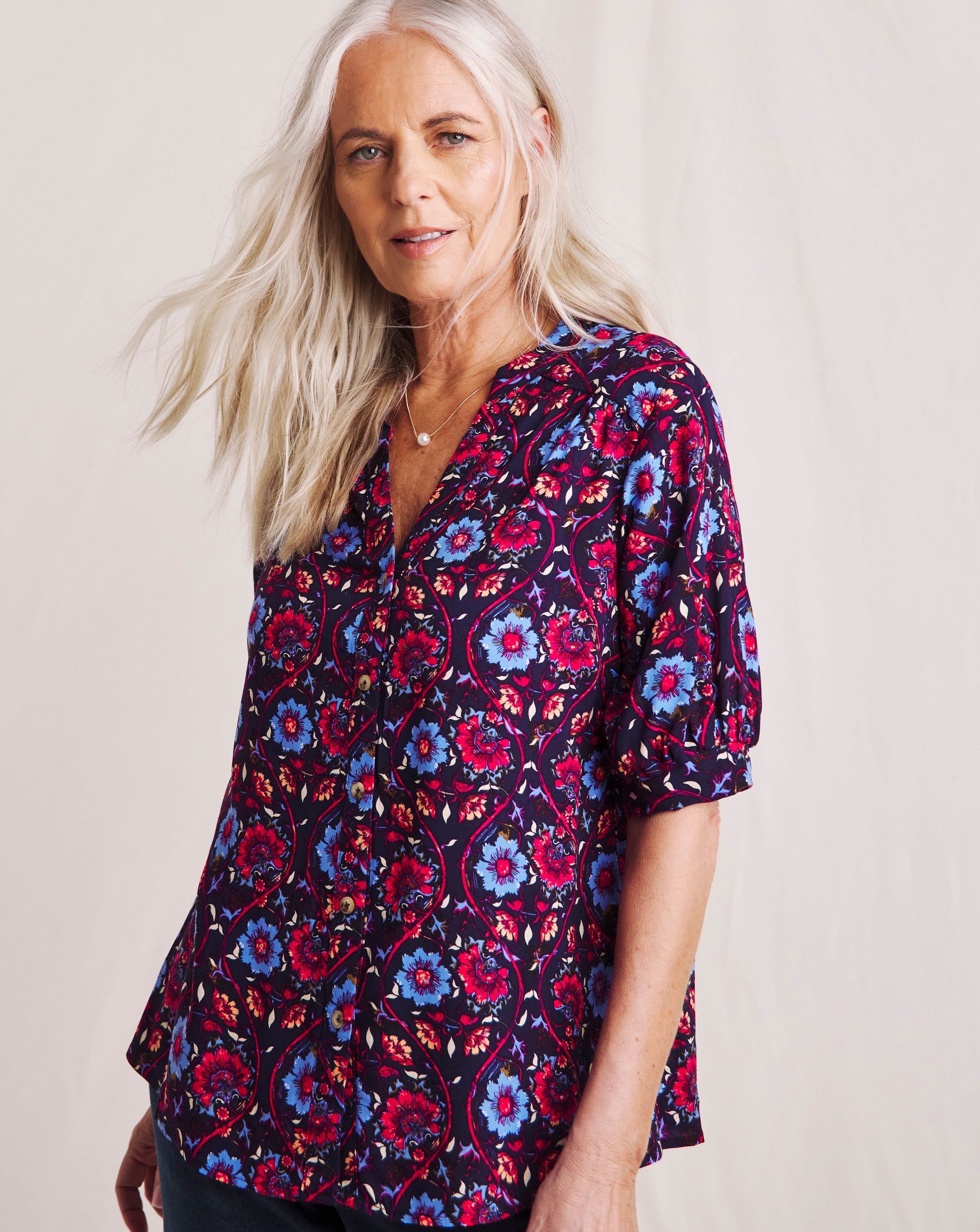 Julipa Button Through Blouse